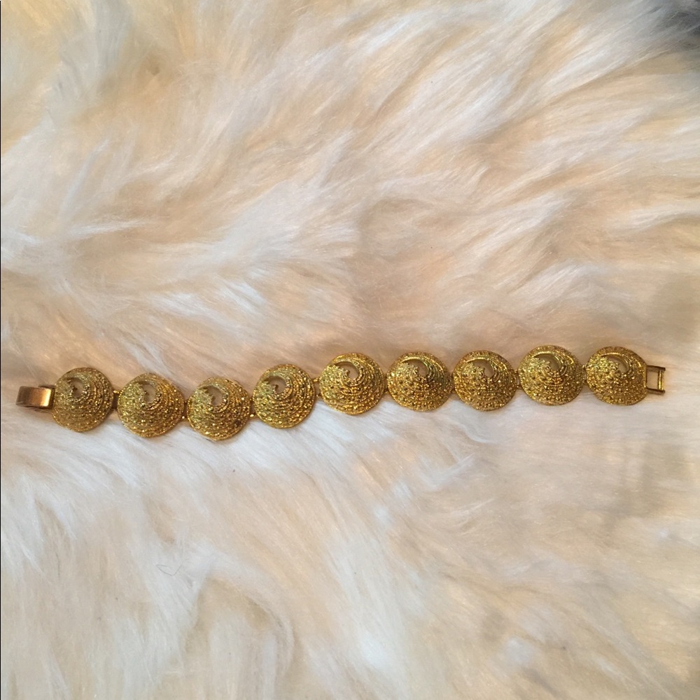 Gold Aztec bracelet